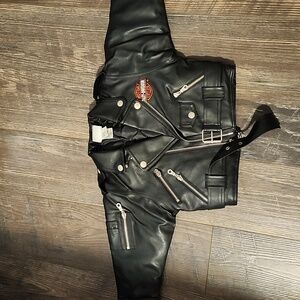 Vintage 24 month boys Harley Davidson bikers jacket